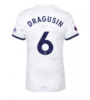 Tottenham Hotspur Radu Dragusin #6 Primera Equipación Mujer 2023-24 Manga Corta